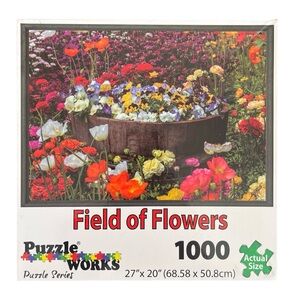PuzzleWorks Field Of Flowers Jigsaw Puzzle 1000 Piece